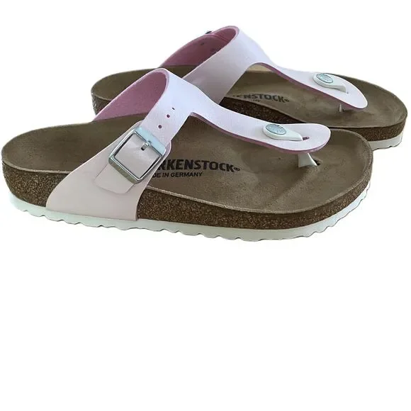 NWOT Birkenstock Gizeh Leather Thong Sandal Buckle Strap Flat Sole Women’s 36